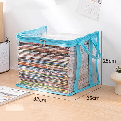 Large Clear Storage Box with Hinged Lid – Heavy-Duty High Capacity Organizer