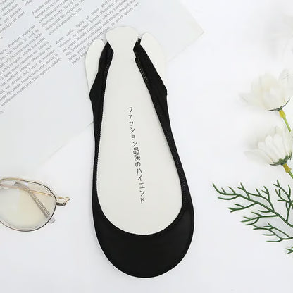 5Pcs Women's Ice Silk No Show Ultra-Thin Liners — Invisible Comfort for Every Shoe