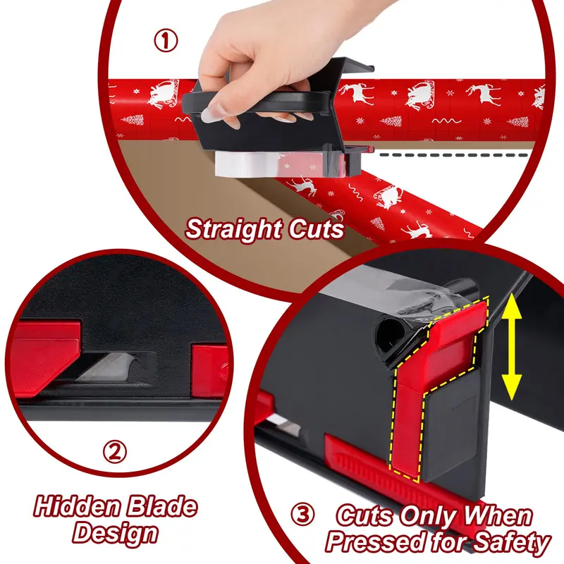 Wrapping Paper Cutter and Tape Dispenser