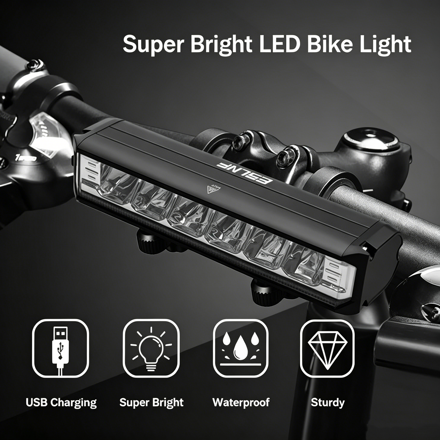 1800 Lumen Super Bright LED Bike Light