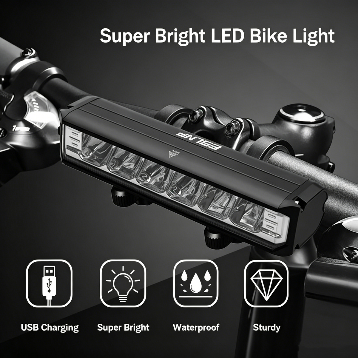 1800 Lumen Super Bright LED Bike Light