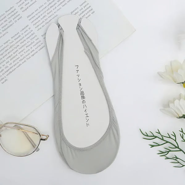 5Pcs Women's Ice Silk No Show Ultra-Thin Liners — Invisible Comfort for Every Shoe