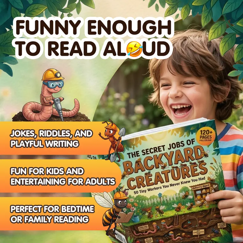 The Secret Jobs of Backyard Creatures for Kids Ages 6–10 (FULL COLOR)