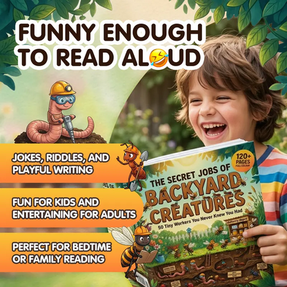 The Secret Jobs of Backyard Creatures for Kids Ages 6–10 (FULL COLOR)