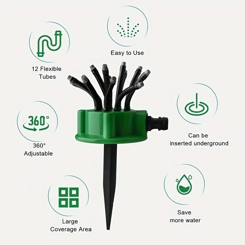 360° Garden Sprinkler – Automatic Lawn Irrigation System