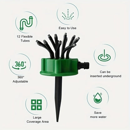 360° Garden Sprinkler – Automatic Lawn Irrigation System