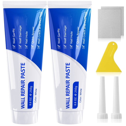 Wall Repair Putty Kit Crack Filler Smooth Finish Cream