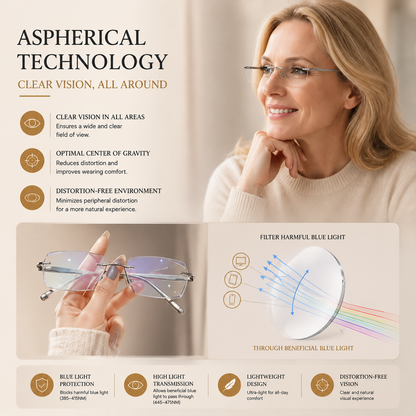 Smart Zoom and Color-Changing Reading Glasses