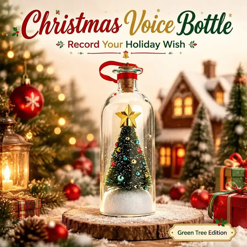 Voice Recordable Christmas Tree Bottle