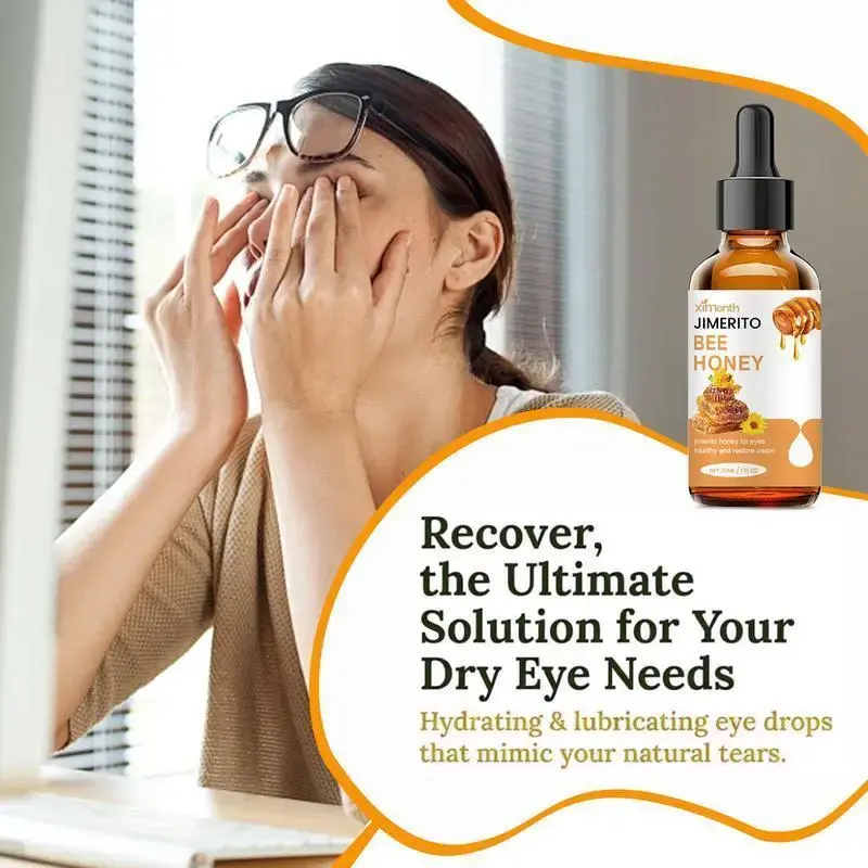 Fragrance-Free Brightening Natural Jimerito Honey Extract Eye Serum Drops