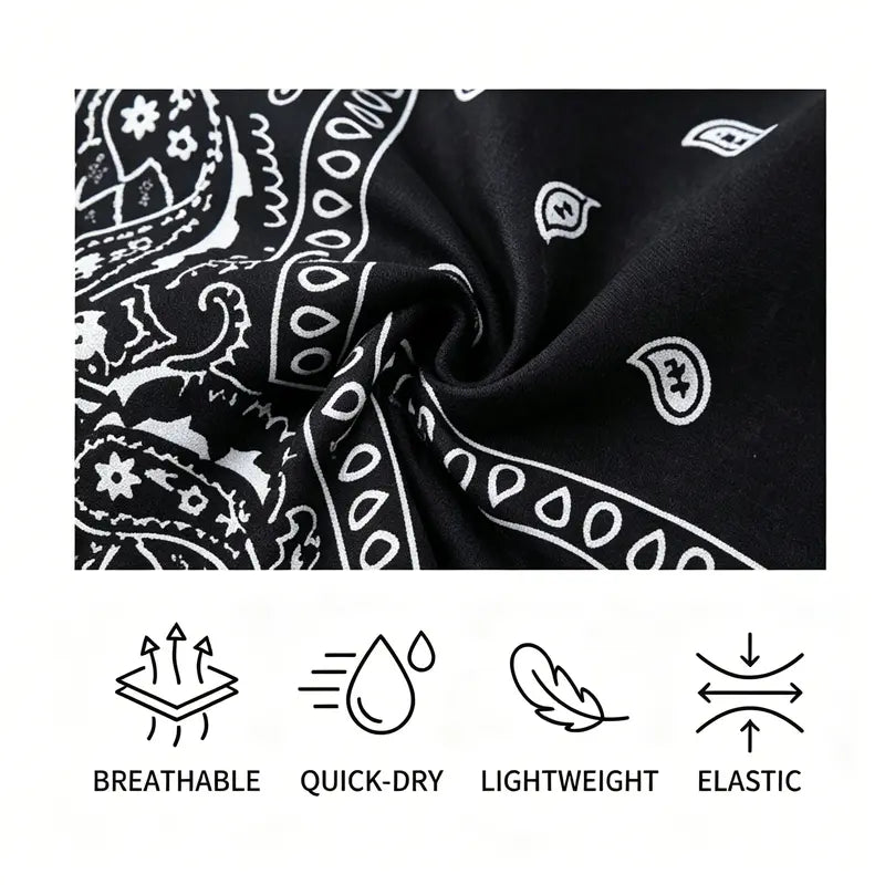 Paisley Cooling Headscarf Cap Set