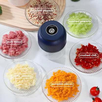 Electric 4-Blade Garlic Chopper