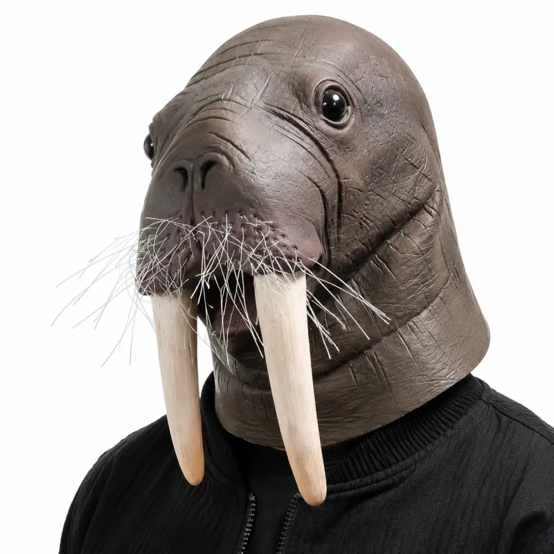 Full Head Realistic Walrus Mask—Adult Halloween Cosplay Costume