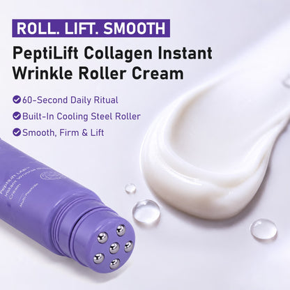 Korean Neck Firming Cream with Roller – Lifting Moisturizer for Face & Chest
