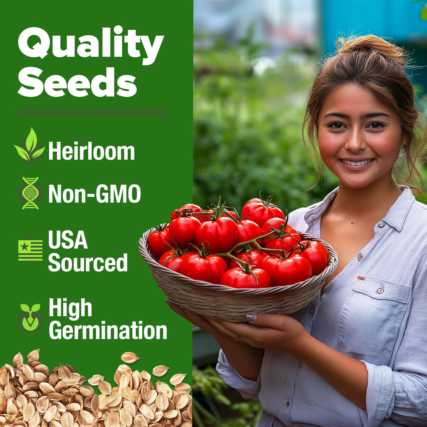 🍅Beefsteak Tomato Grow Pack – 300 Heirloom Tomatoes for Your Garden