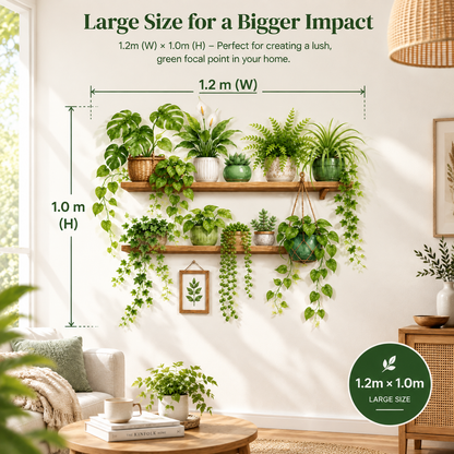 Tropical Potted Plants Wall Stickers-Removable DIY Art Murals for Family Background Wall