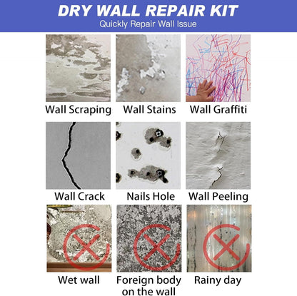 Wall Repair Putty Kit Crack Filler Smooth Finish Cream