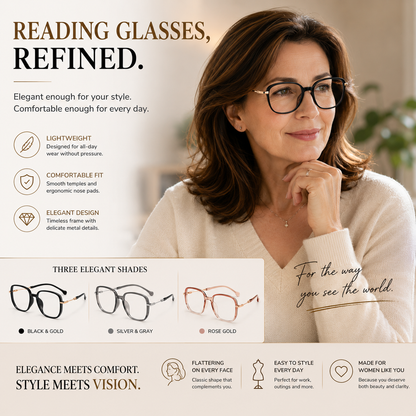 Women's Bifocal Anti-Blue Light Reading Glasses