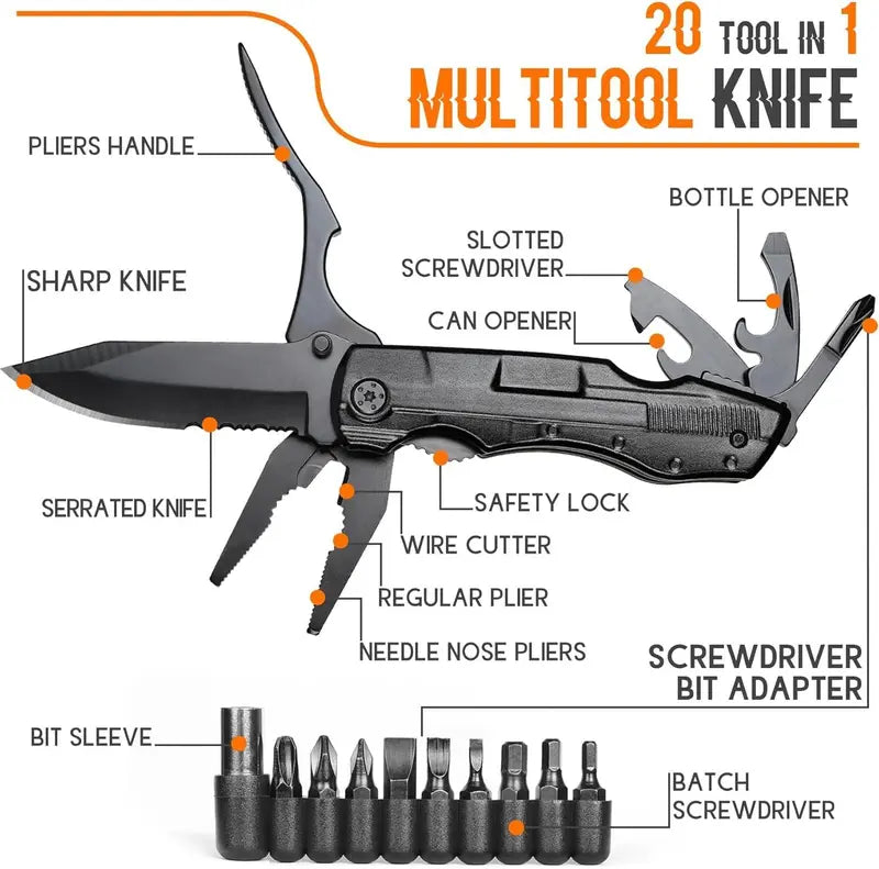 20-in-1 Folding Multipurpose Utility Tool