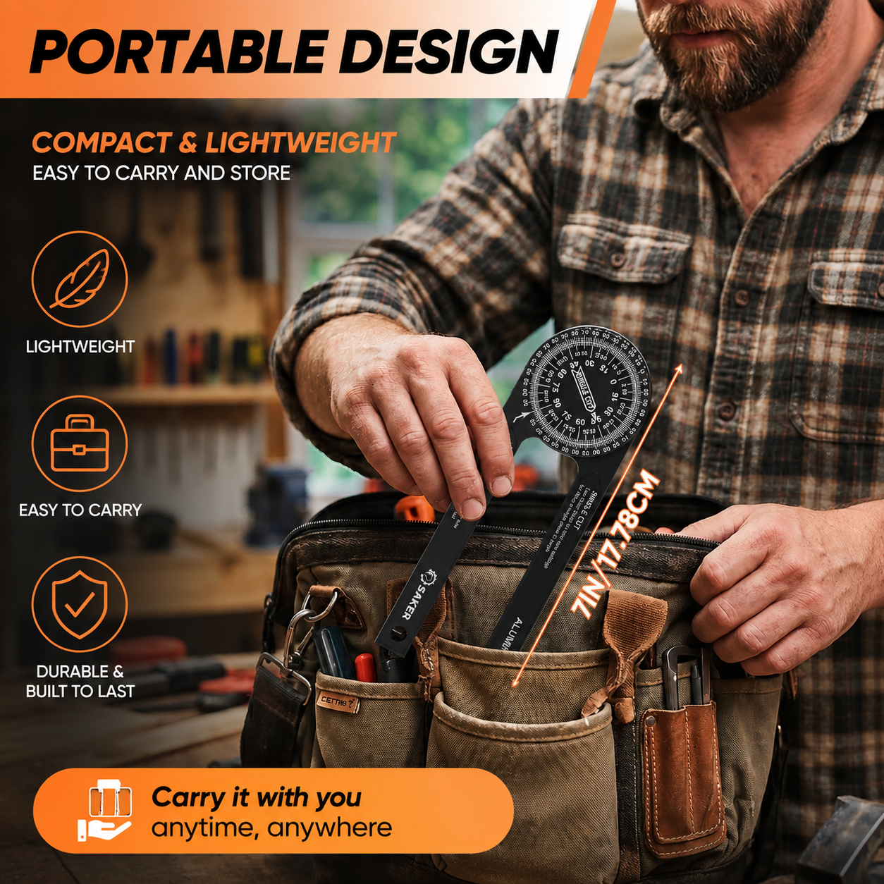 Aluminum Miter Saw Protractor
