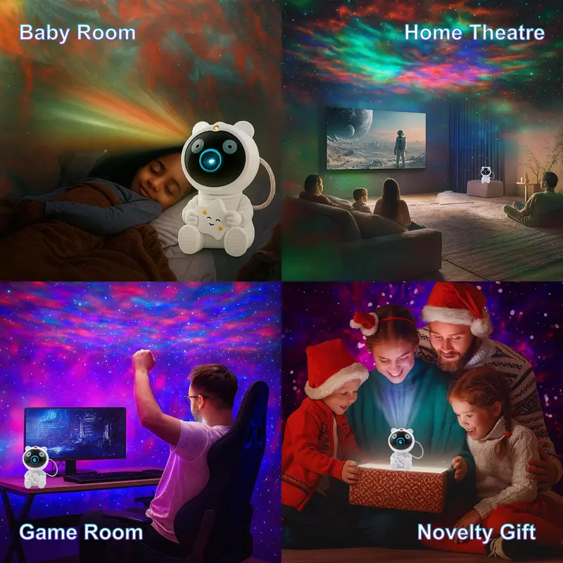 Astronaut Galaxy Projector-8-Color Nebula Star Projector