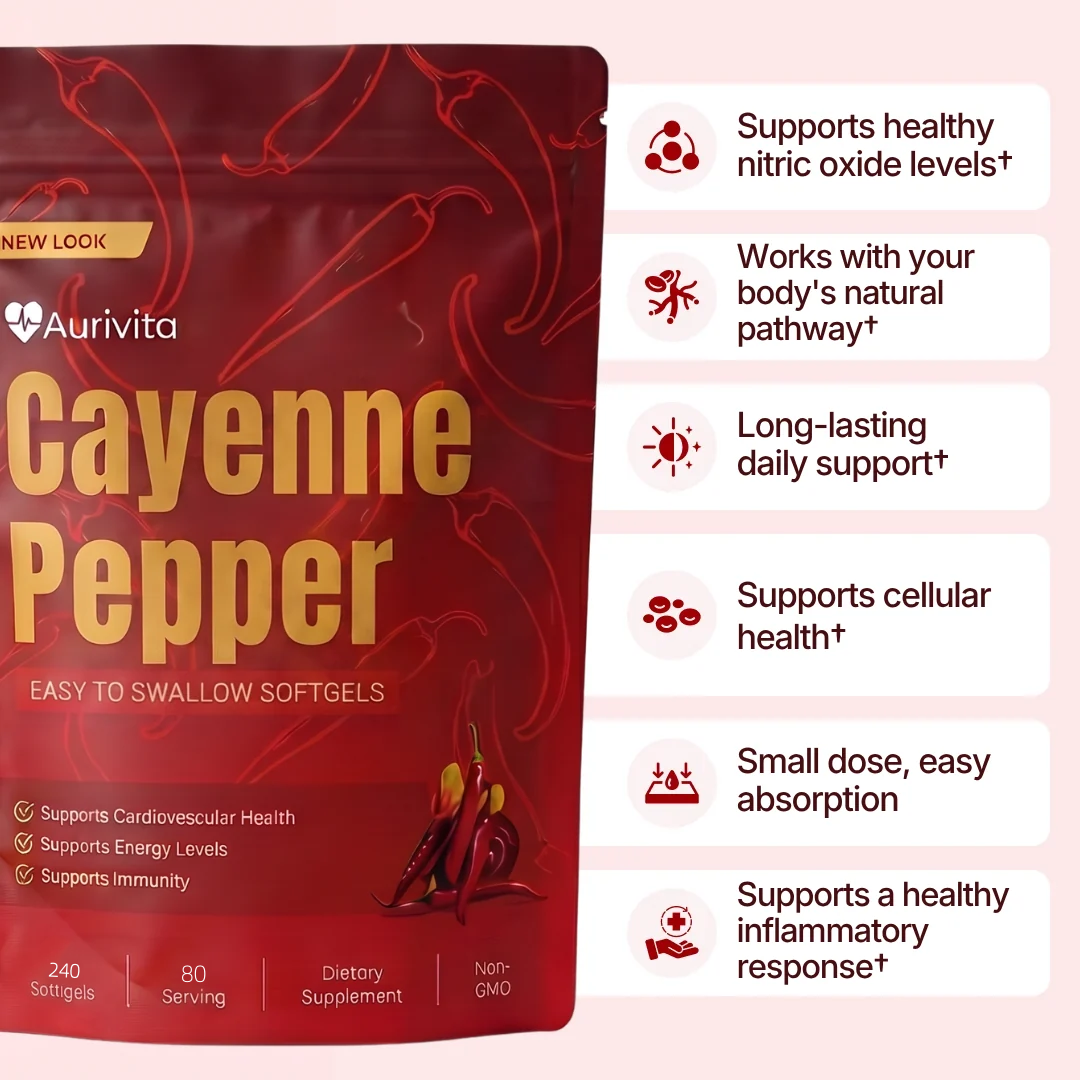 Cayenne Pepper Capsules – 12-in-1 Botanical Blend for Daily