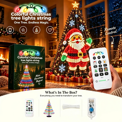 🎄 Upgrade Your Tree With Animated Christmas Magic! 🎅 ✨ Lighted Tree Pro - Smart DIY App-Controlled LED Christmas Tree Lights with Custom Holiday Patterns
