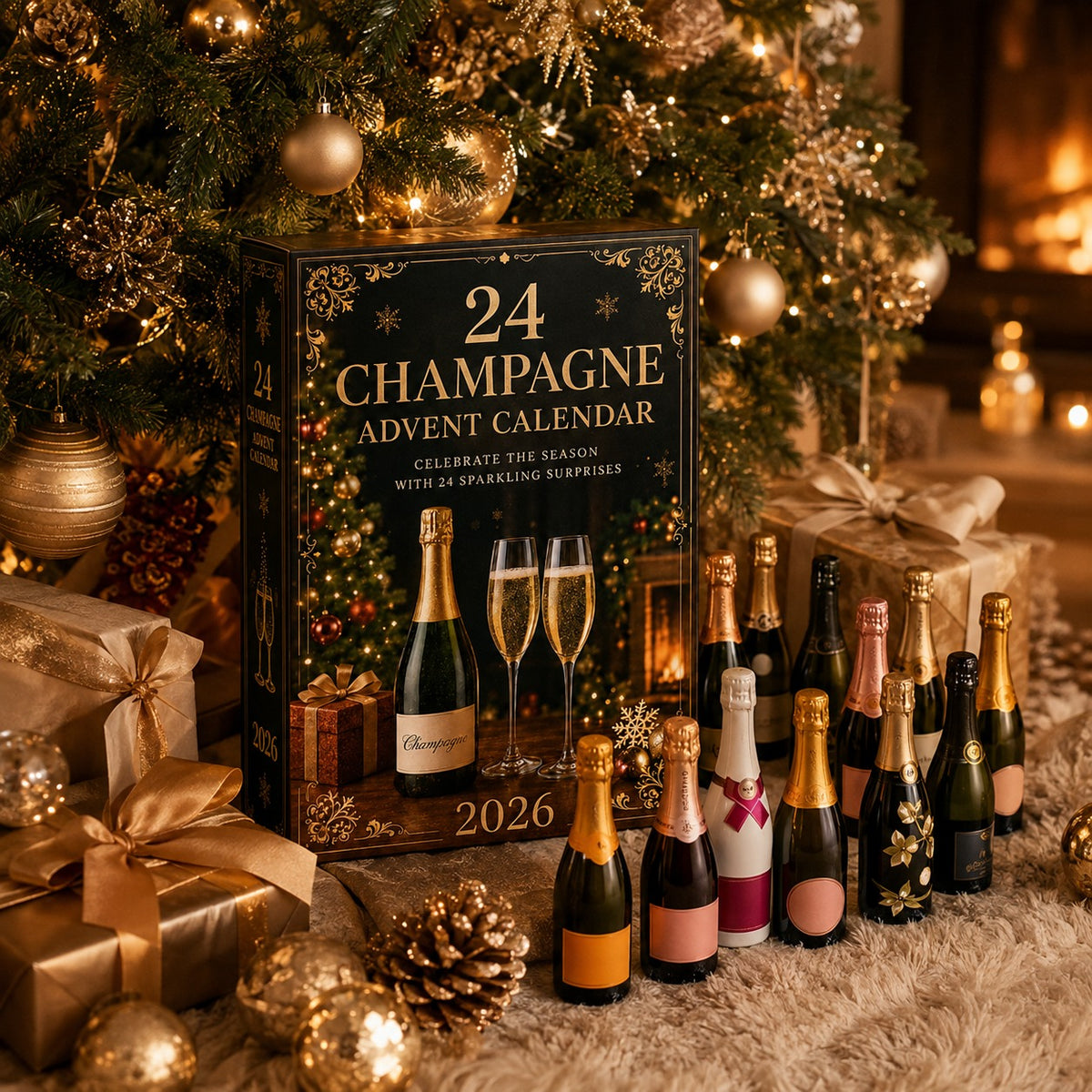 2026 Champagne Advent Calendar – 24-Day Collectible Christmas Countdown