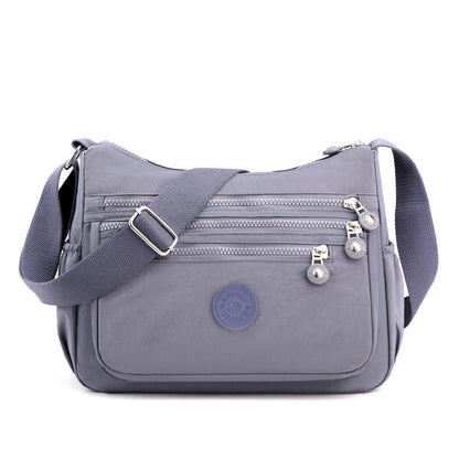 Anti-Theft Nylon Crossbody Bag for Women – Lightweight Multi-Pocket Everyday Shoulder Bag