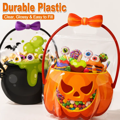 12/24/36/48/60 Pcs Halloween Plastic Goodie Bags