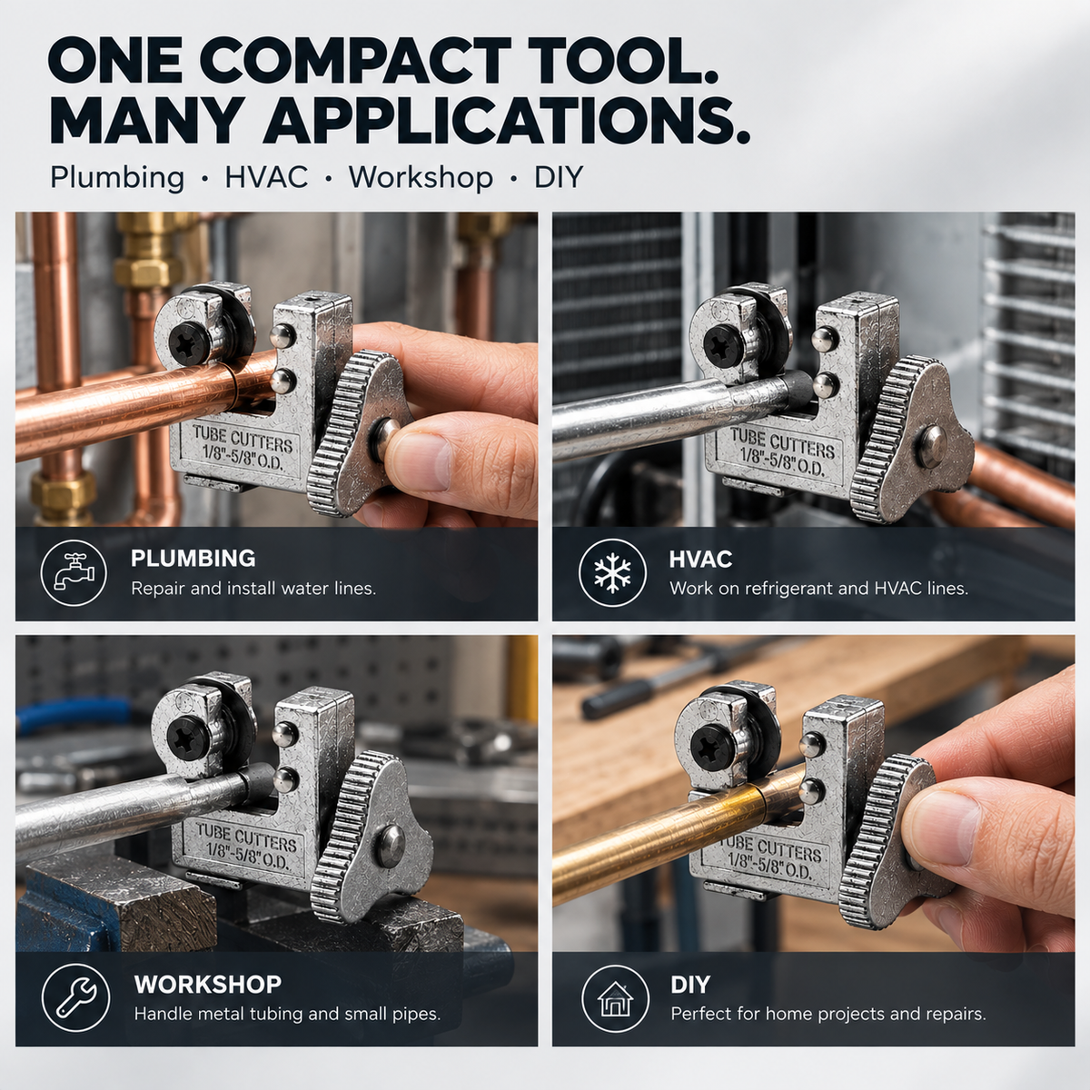 🛠️ Mini Tube Cutter | 1/8"‑5/8" OD Pipe Cutting Tool