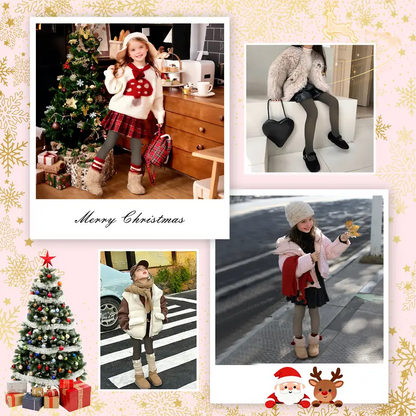 Kids Warm Thermal Winter Thick Leggings