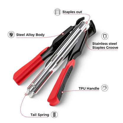 100 PCS C Clips Hog Ring Pliers Kit