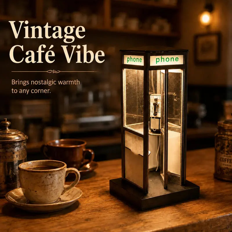 Retro Telephone Booth Lamp