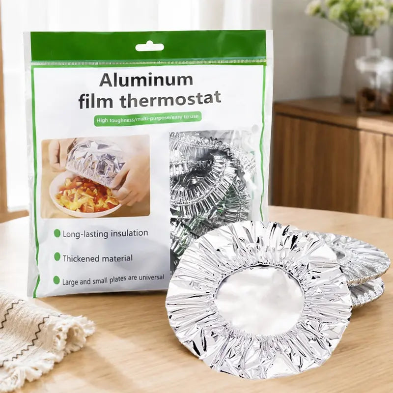100 Pack Aluminum Foil Bowl Covers