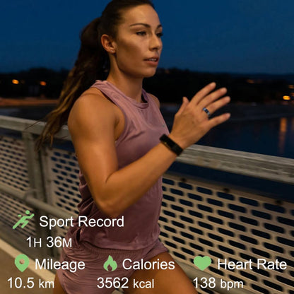 Smart Health Ring Fitness Tracker Sleep Monitor No Subscription