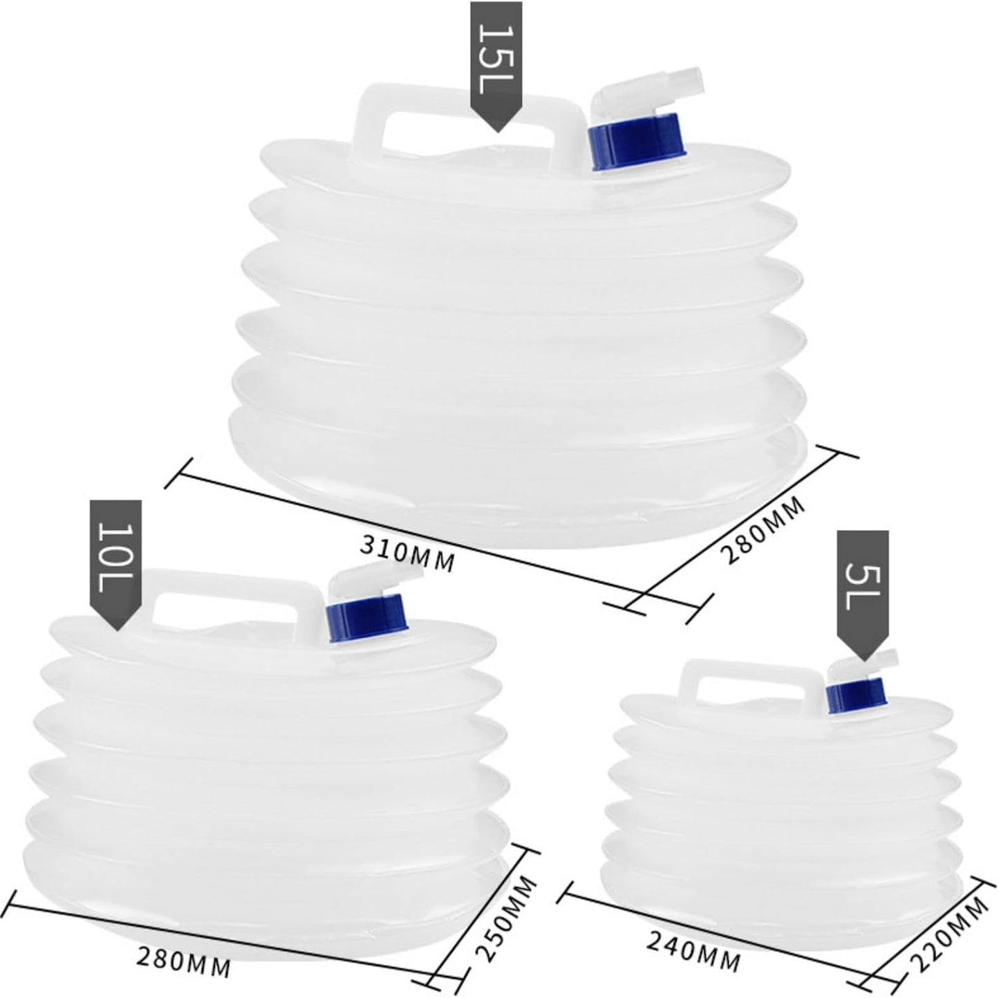 Collapsible Water Container With Spigot
