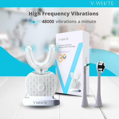 Adults Auto Ultrasonic U-Shaped Toothbrush