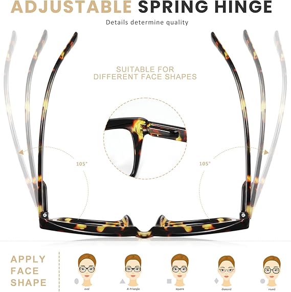 3 Pack Tortoiseshell Reading Glasses