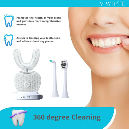 Adults Auto Ultrasonic U-Shaped Toothbrush