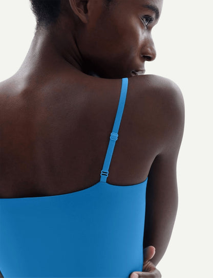 Women's Square Neck Tank Top Adjustable Spaghetti Straps Sleeveless