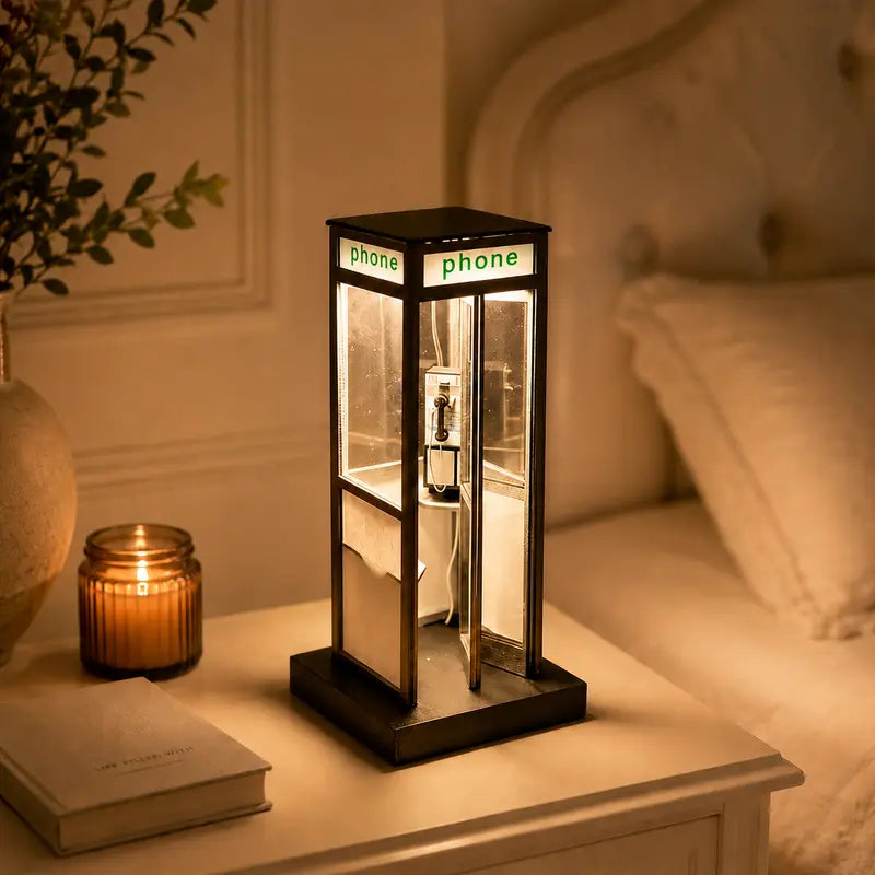 Retro Telephone Booth Lamp