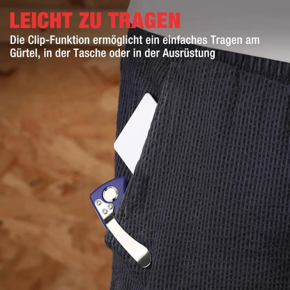 Quick-change Pocket Folding Utility Tool with 5 Extra Blades and Clip