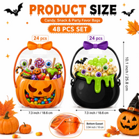 48pcs(24 pumpkin+24 poison)