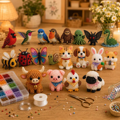 Petite 3D Beaded Animal Craft Kit
