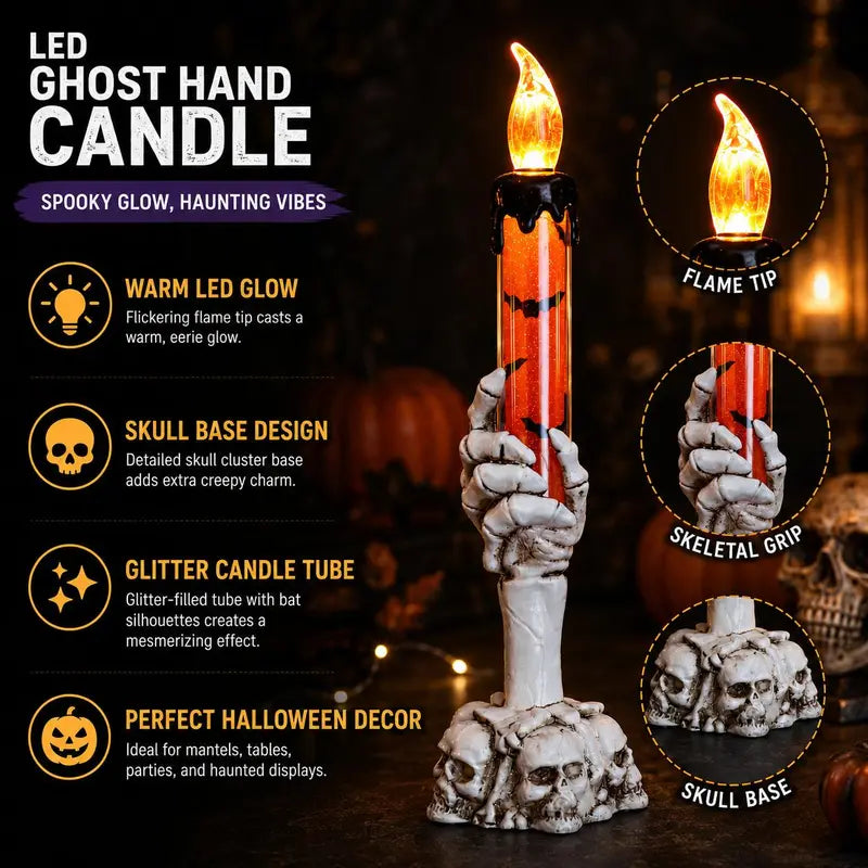 Halloween Ghost Hand Electronic Candle Lamp