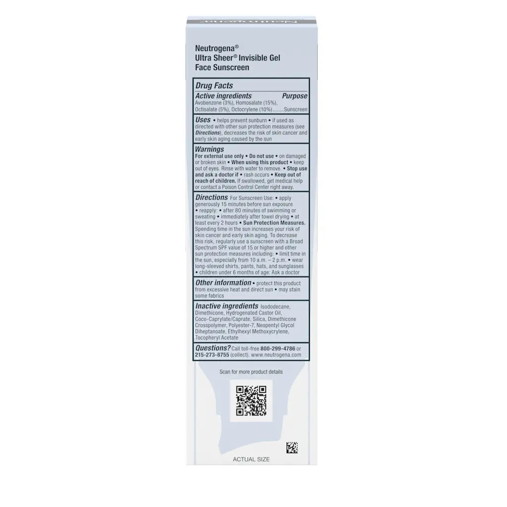 Ultra Sheer® Invisible Gel Face Sunscreen Broad Spectrum SPF 40