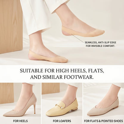 5Pcs Women's Ice Silk No Show Ultra-Thin Liners — Invisible Comfort for Every Shoe