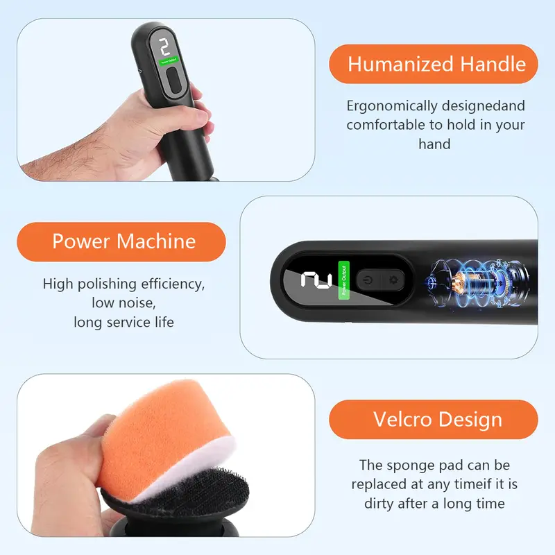 Cordless Car 12000RPM Polisher & Waxer