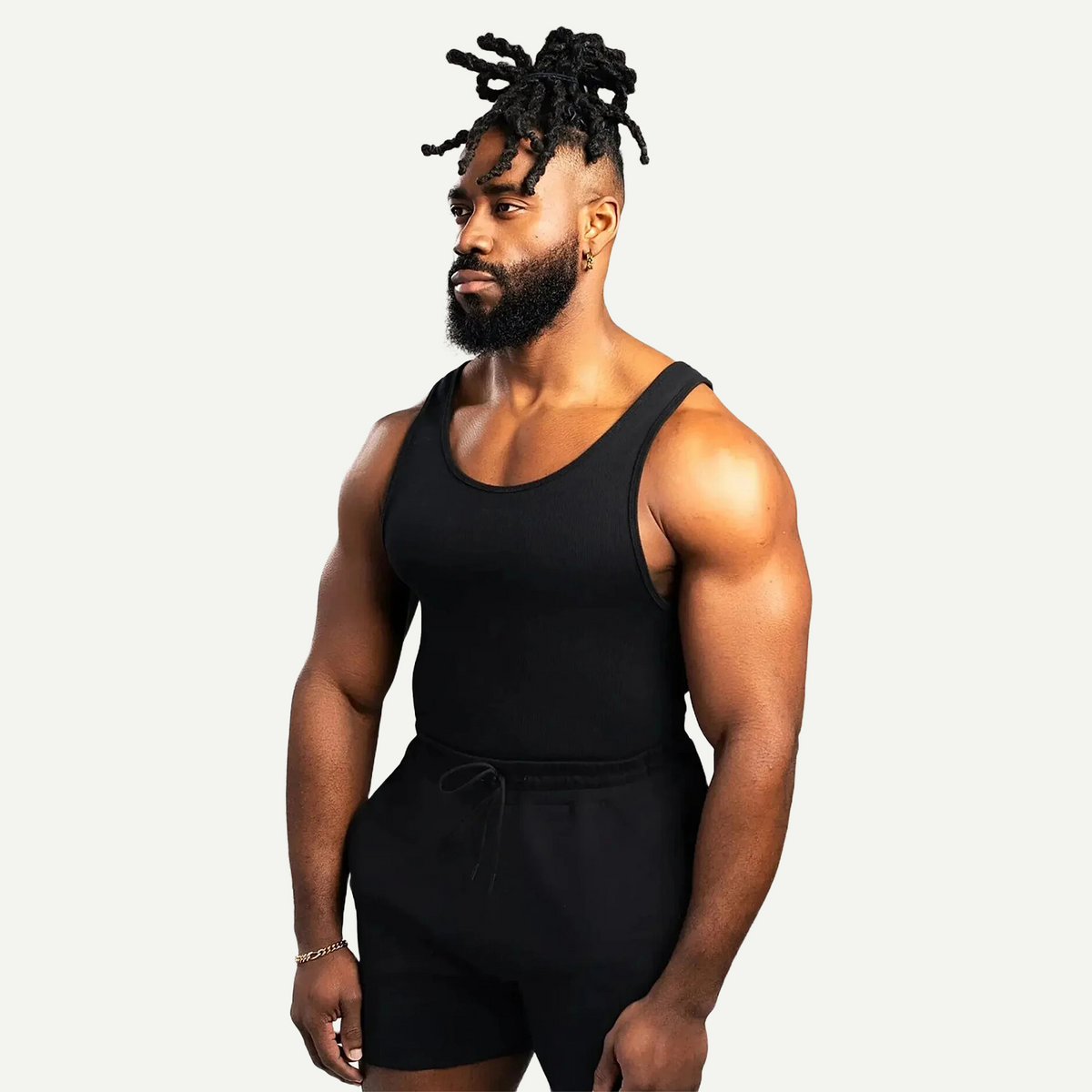 Men's Ribbed Sleeveless Shirt